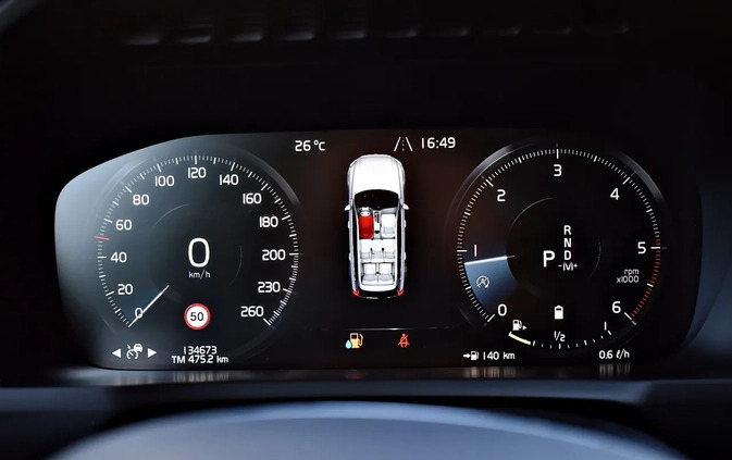 Volvo XC 90 cena 159900 przebieg: 134673, rok produkcji 2019 z Tykocin małe 781
